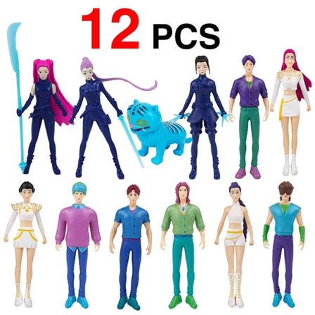 K-pop Demon Hunters Actionfigurer: Derpys, Tiger, Rumi, Mira, Zoey - Perfekt gave til fans!