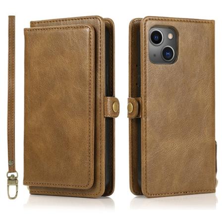 Stilsäkert Plånboksfodral - Iphone 14 Brun