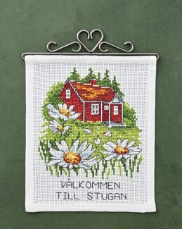 Stickpackung Wandbehang Willkommen