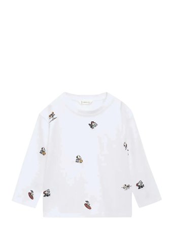 Snoopy Embroidered T-Shirt White Mango