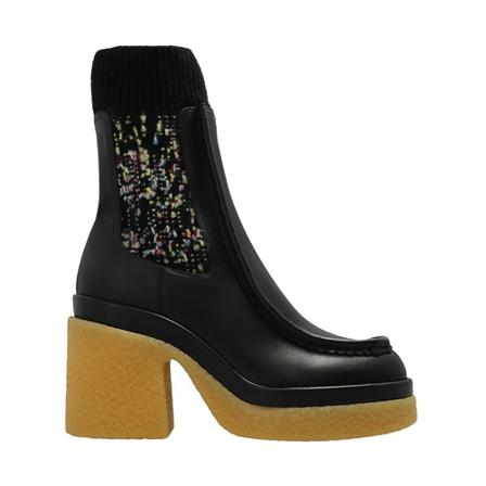 Chloé Jamie heeled ankle Støvler Sort, Dame, Størrelse: 38 EU