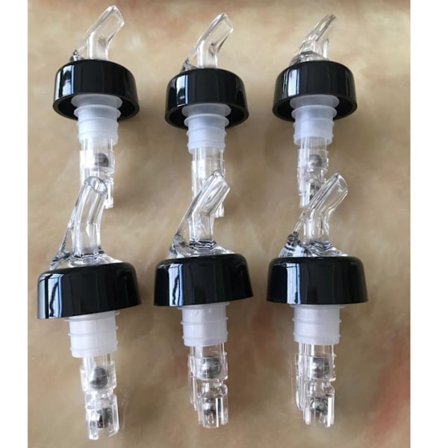 6 stk. flaskehældere, tud, fødevaregodkendt plast, væskedispenser, flasketud, barudstyr til vin, cocktail, hvid