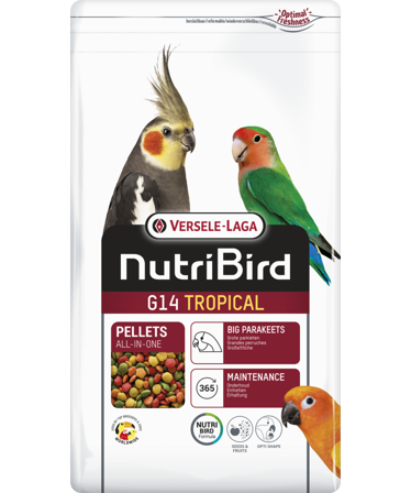 Versele-Laga - NutriBird G14 Tropical (undulat) 1 kg - Fuglemat & fuglefôr - Fuglepellets - ZOO.no