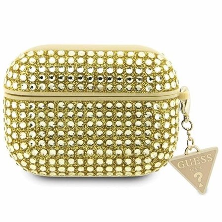 Guess Rhinestone Triangle AirPods Pro-fodral - Guld