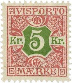 Danmark 1907 - Avisportomærke AFA 9 - Ubrugt