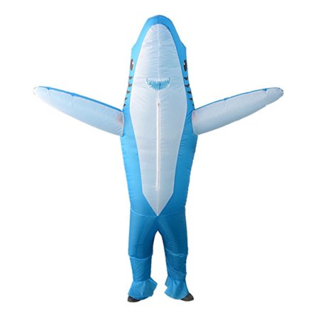 Oppustelig haj kostume til børn Voksen, sjove Halloween kostumer til fest, begivenhed, gave