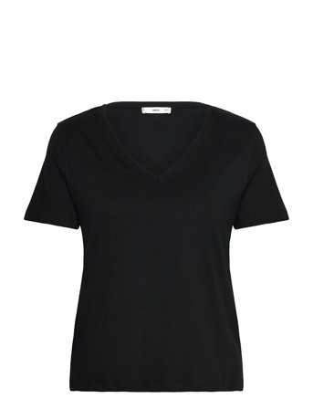 Mango | V-Neck Cotton T-Shirt | XS