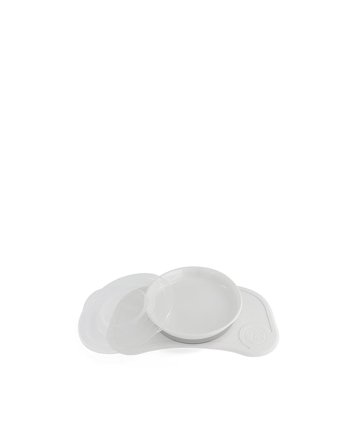 Twistshake Click Mat Mini + Tallerken Hvid, Børn & Forældre, Service, Tallerkener Og Skåle
