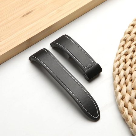 Silikoninen pikakiinnitettävä ranneke yhteensopiva Samsung WATCH654:n kanssa - 20mm magneettiklipsi, 22x2cm, urheiluun ja arkeen Black