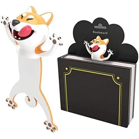 Morsomme 3D-tegneseriebokmerker Dyr Lesebokmerker for studenter