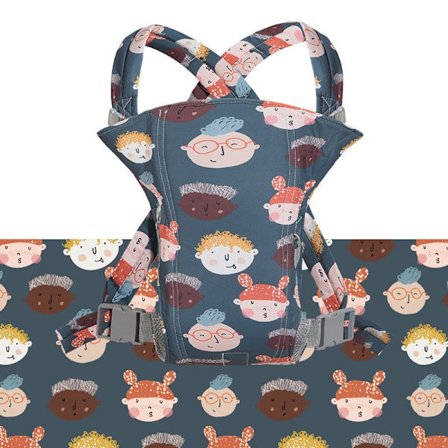 Bärsele med midjepall med horisontellt ryggstöd, multifunktionell och lätt bärsele för utflykter som kan användas under alla årstider