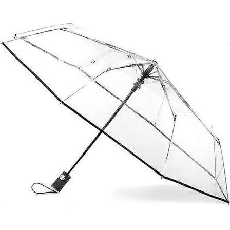 totes Klar Canopy Automatisk Åben Foldbar Paraply