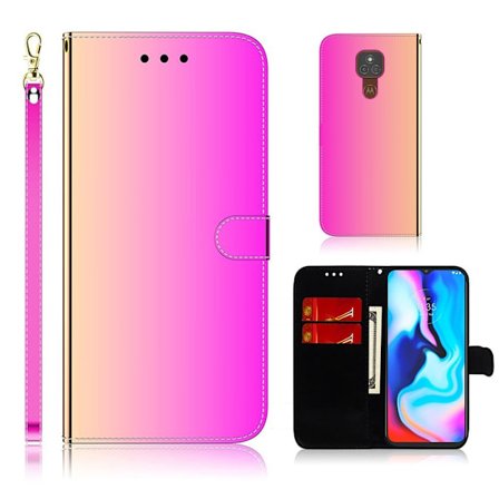 Mirror Motorola Moto E7 Plus fodral - Rosa