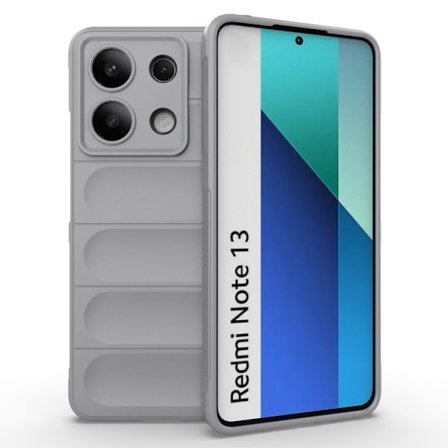 Mjukt greppformat Xiaomi Redmi Note 13 skal - Ljusgrå