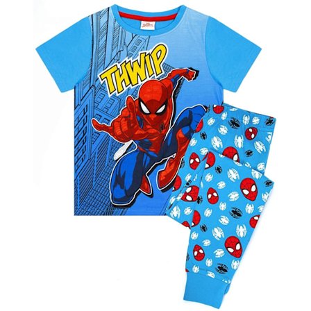 Spider-Man Pyjamas för barn/barn, serietidning, 2-3 år, blå/röd/vit