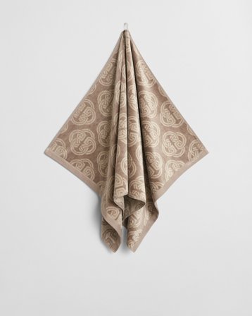 GANT Wohnaccessoires Monogram Handtuch 70 x 140 (70x140) Beige