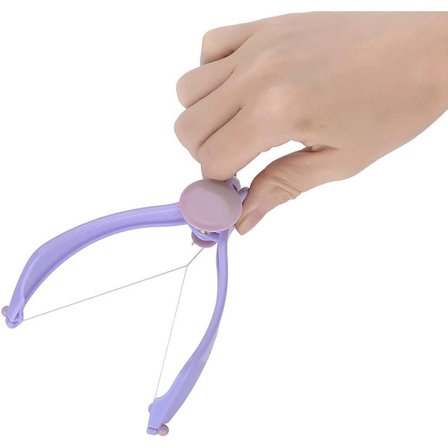 Ansigtsbehåring Fjernelse Epilator Lilla ABS Komfortabel til Kvinder Trådningsenhed