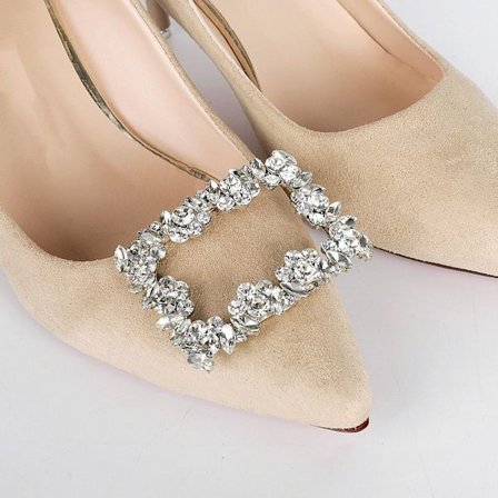 2 stk Skoklemme skinnende dekorative klips STYLE 2 STYLE 2