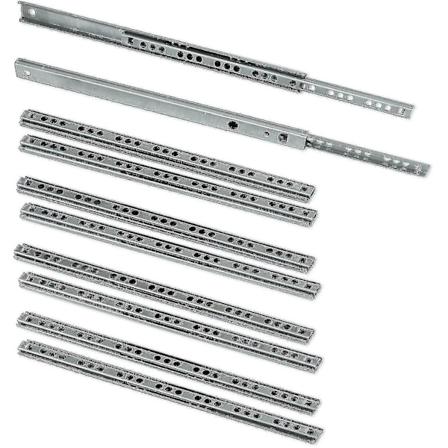 Pakke med 5 par skuffeskinner/kulelager skuffeskinner Del 17mm X 278mm for skuff Banmo-WELLNGS 246mm