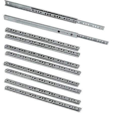 Pakke med 5 par skuffeskinner/kulelager skuffeskinner Del 17mm X 278mm for skuff Banmo-WELLNGS