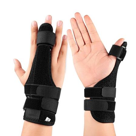 Vänster och höger tumsplintsskena (35*20*19cm), tumme och handledsskena