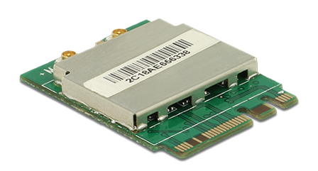 Delock Module M.2 Key A+E male > WLAN 11ac/a/b/g/n + Bluetooth 4.0 - nettverksadapter - M.2 Card