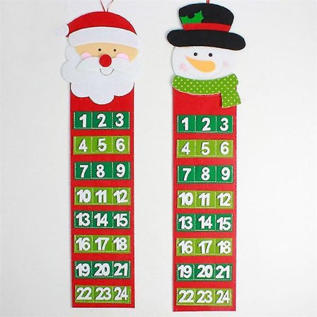 Lumimies Joulupukki Joulukalenteri Ovi Seinä Ikkuna Koriste