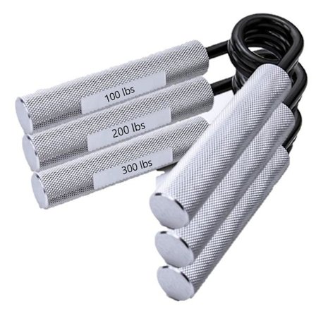 Käden voimaharjoittelusetti 3 kpl (100lb,200lb,300lb) Metalli Grip Strength Trainer Ranne ja kyynärvarsi Str [XC]