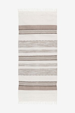 InHouse Group - Bomuldstæppe ÅBY - Beige - Bomulds- & kludetæpper - 70X240 - Fra Homeroom