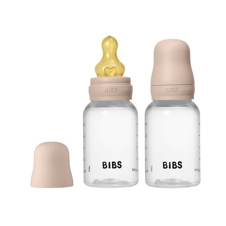 BIBS Baby Bottle Round Latex Blush 150 ml 2-PK Blush 150 ml/ Slow Flow, Børn & Forældre, Sutteflasker & Tilbehør, Sutteflasker