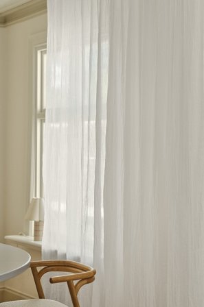 Jotex - Gardin Med Multifunksjonsbånd 1-lengde Ekstra Bred Hvit - LAYER - Kjøp Multifunksjonsgardiner hos Jotex