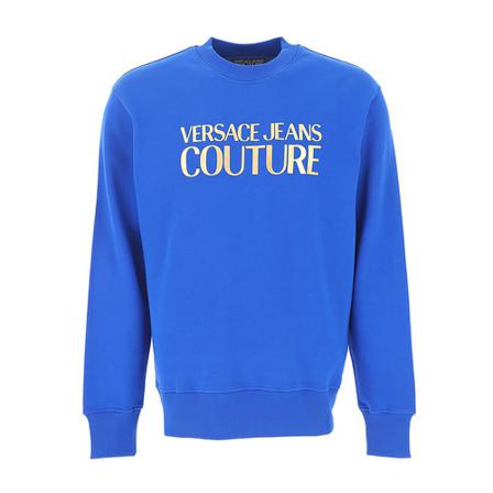 Versace Jeans Couture, Sweatshirt Blauw, Heren, Maat:L,Katoen