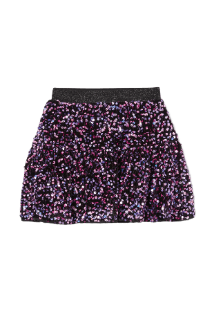 RIKIKI Kjol med paljetter PUDDING Kjolar Svart 98/104