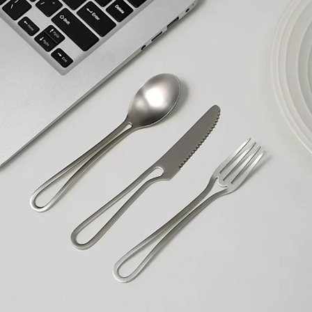Ins Cutlery Set Stainless Steel Flatware Western Dessert Forks Spoons Steak Knives Cake Spoon Silverware Set Kitchen Accessories