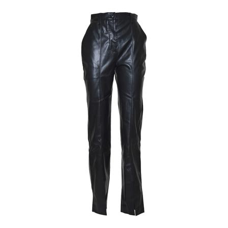 Nanushka, Leather Trousers Zwart, Dames, Maat:M