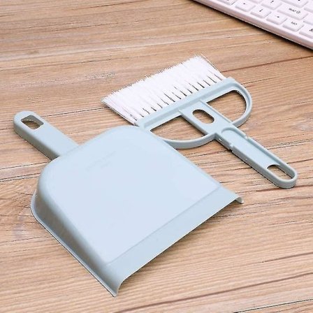 Sæt med 2 Mini Plastik Støvskovle Børster Bordrenser Fugle