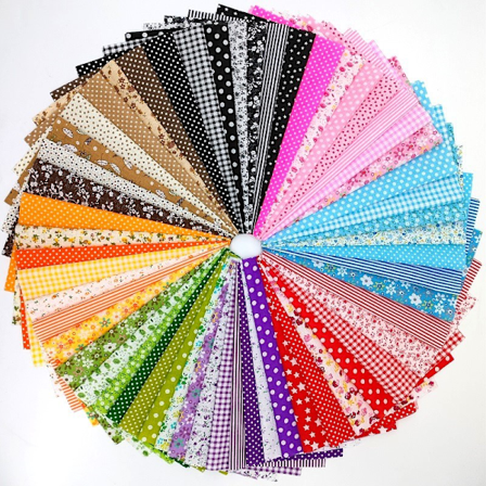 Tygbitar Patchwork Hantverk Bomullsmaterial Paket