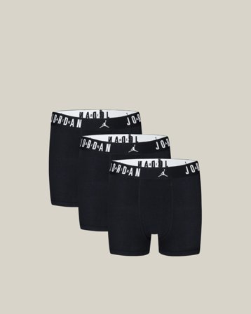 Nike Jordan JHB FLIGHT COTTON CORE 3PK BB Zwart Ondergoed Jongens - Kids Brand Store