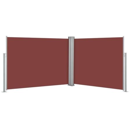 Vidaxl Infällbar Sidomarkis Brun 140x1000 Cm Brun