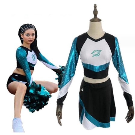 Dame Cosplay Todelt Maddy Cheerleading Uniform