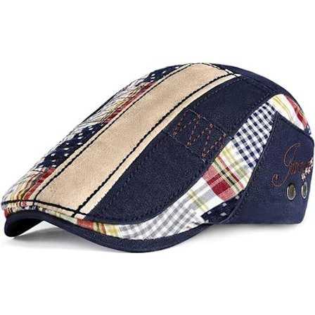 Herre Beret Sommer Snøre Hat Åndbar Newsboy Flad Kasket Flerfarvet Herre Kasket Daglig Liv Tilbehør,Mørkeblå