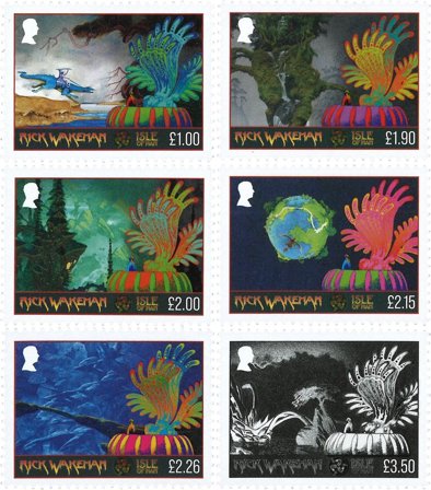 Isle of Man - Rick Wakeman - Postfrisk sæt 6v