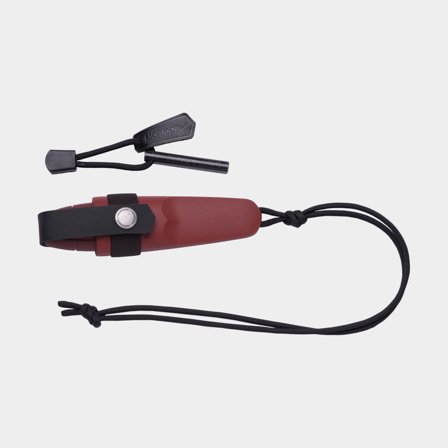 Couteau de plein air Morakniv Eldris avec kit allume-feu (S), 145 mm, caoutchouc TPE / acier inoxydable suédois recyclé, rouge