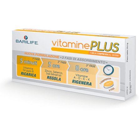 Barilife Vitamine Plus 30 Compresse Trifase - Integratore