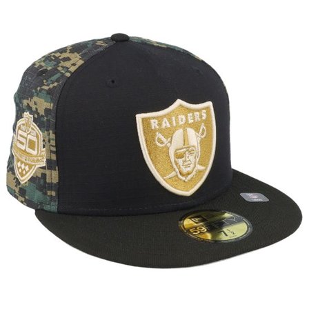 New Era - NFL Svart fitted Keps - Las Vegas Raiders Digi Camo Black/Camo Fitted @ Hatstore