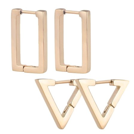 2 paria korvakoruja Kevyet rengaskorvakorut naisille Tyyli 1 KLB