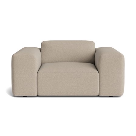 Soma Sessel Aurora Beige Einfarbig Moderner Sessel für hohen Sitzkomfort, Breite 75cm, Skandinavisches Design, Bequeme Polsterung.