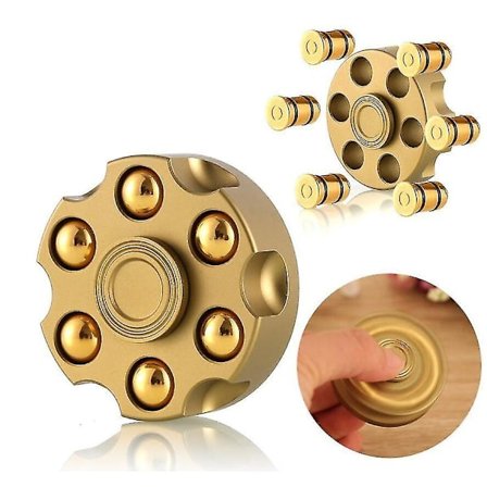 Mässing Fingertop Gyro Hand Turner Anti-stress dekompression