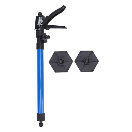 Skabsløfter 220,5lb Bæreevne 45° Roterende Hoved Anti-skrid Pude Kulstofstål Justerbar Teleskopisk