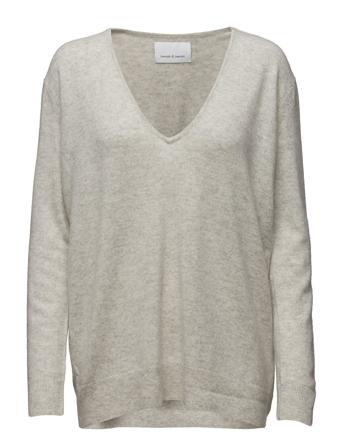 Boston V-Neck 6304 Pullover Grå Samsøe Samsøe